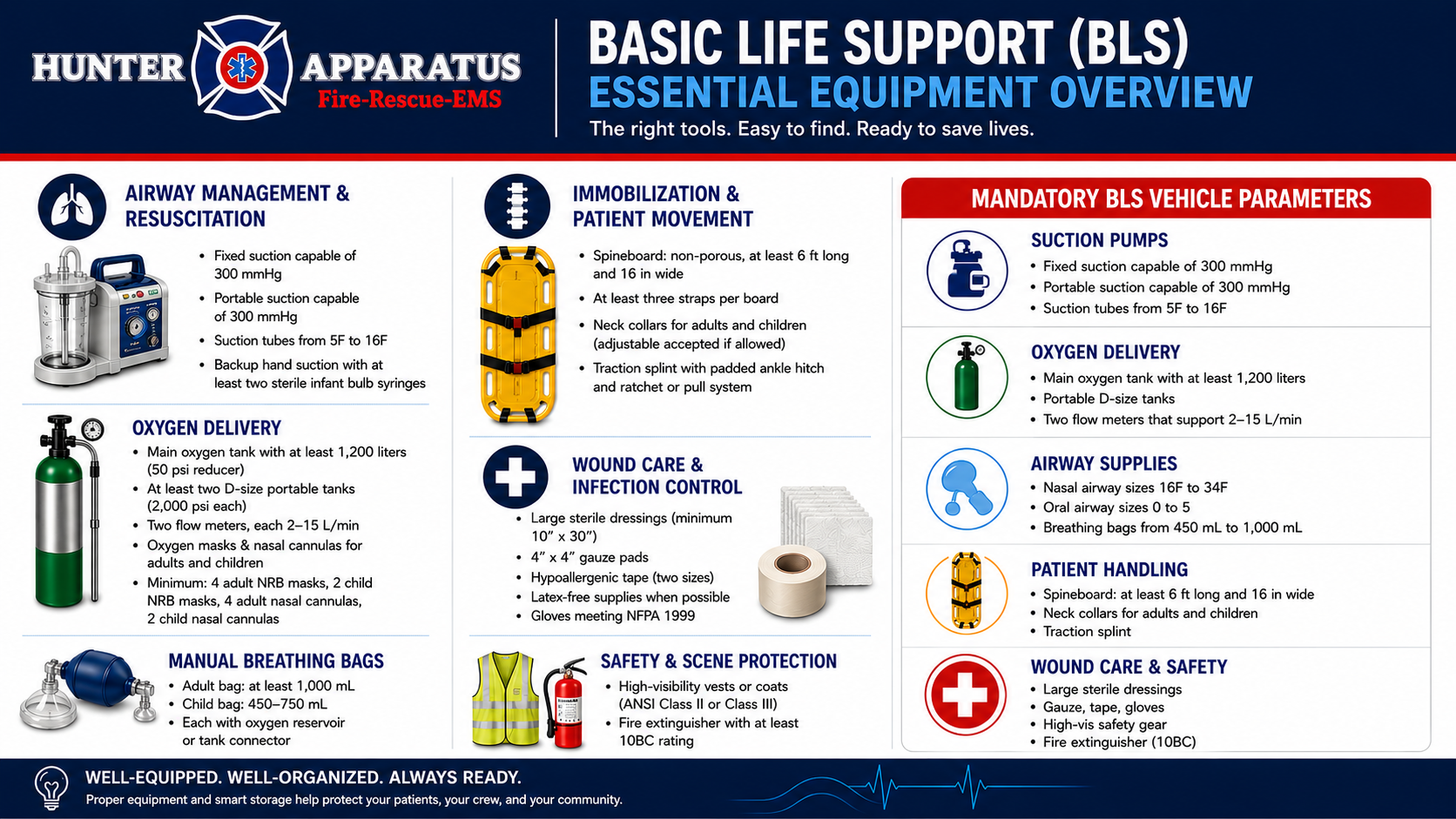 BLS Info Graphic (1) What Equipment Do I Need for My Ambulance BLS Info Graphic