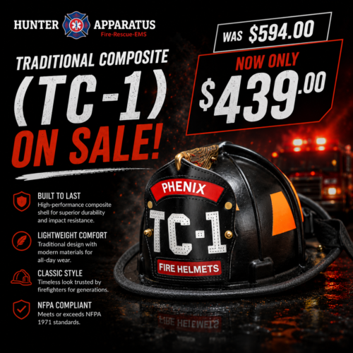 TC-1 - Traditional Composite Fire Helmet Flash Sale