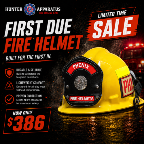 First Due Fire Helmet Flash Sale