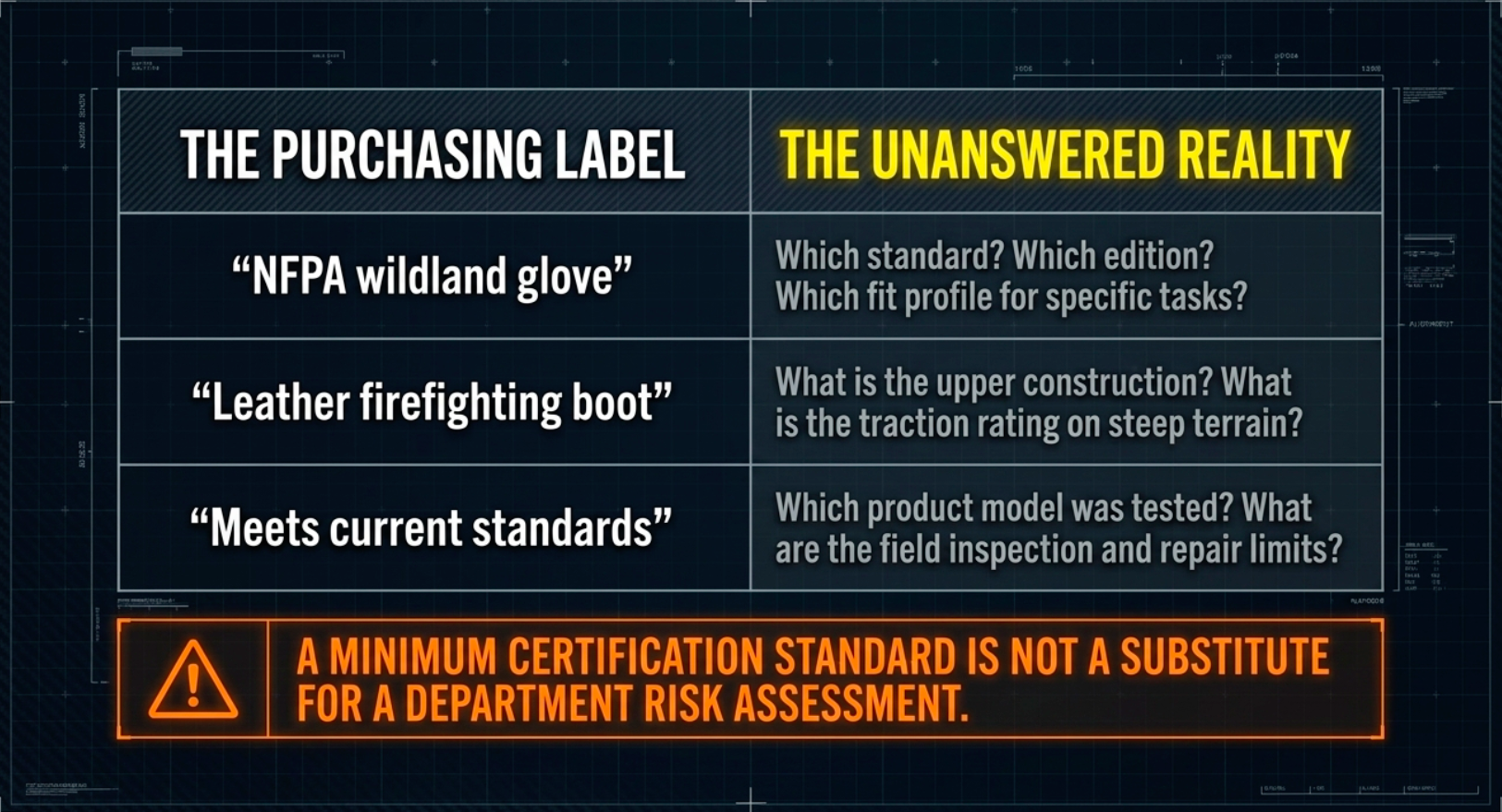 Wildland PPE Requirements WUI PPE requirements Purchasing Label Slide Wildland PPE Requirements WUI PPE requirements Purchasing Label Slide